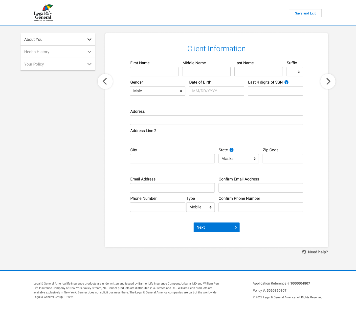 Before user testing mockup 1