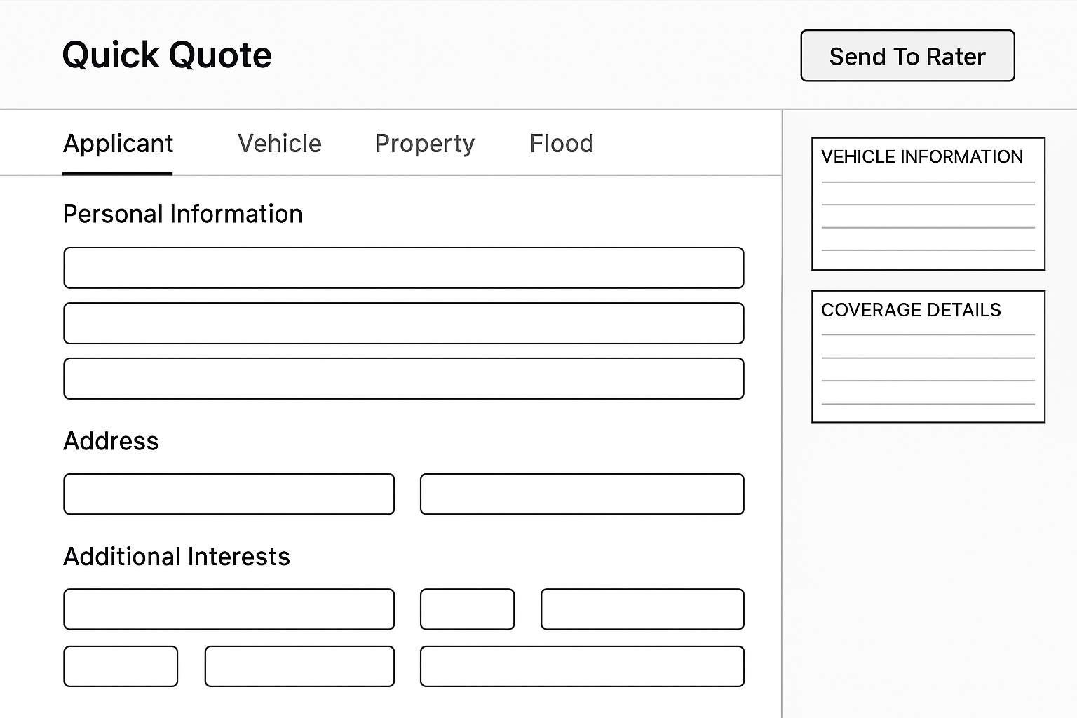 Low fidelity wireframe 1